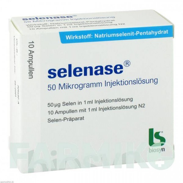 СЕЛЕНАЗА (SELENASE) 50 мкг розчин 10x1 мл - Селеніт натрію BIOSYN