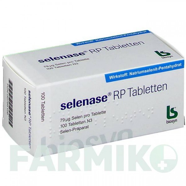 СЕЛЕНАЗА (SELENASE) таблетки 100 шт - Селенит натрия BIOSYN