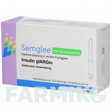 СЕМГЛИ (SEMGLEE) 100 ЕД/мл раствор 10x3 мл - Инсулин гларгин VIATRIS