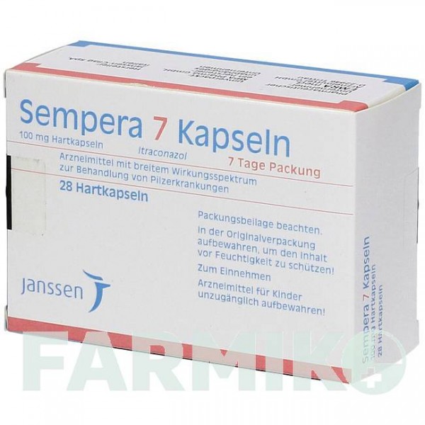 СЕМПЕРА (SEMPERA) капсулы 14 шт - Итраконазол EMRA-MED