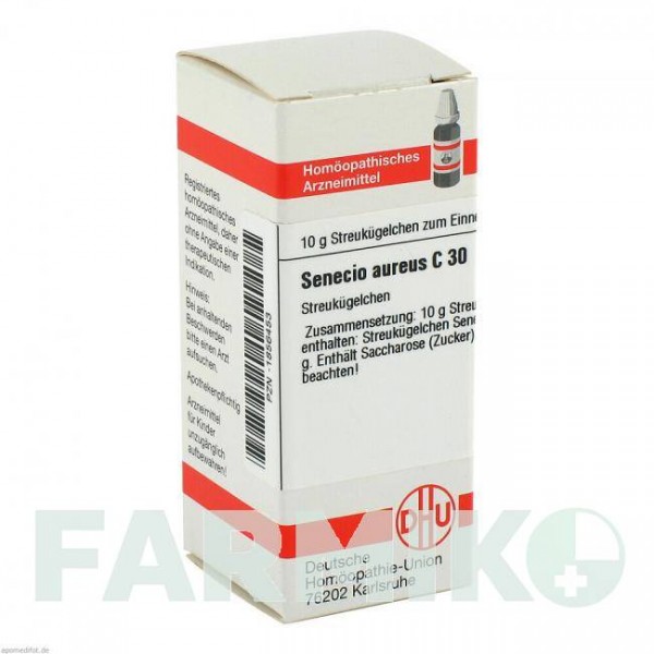 СЕНЕЦИО АУРЕУС (SENECIO AUREUS) C 30 глобули 10 г - Гомеопатия DHU