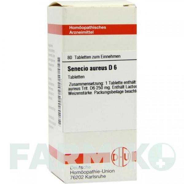 СЕНЕЦИО АУРЕУС (SENECIO AUREUS) D 6 таблетки 80 шт - Гомеопатия DHU
