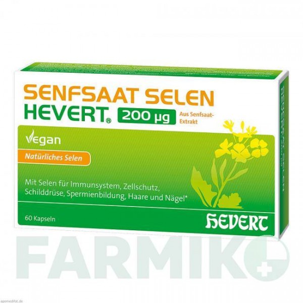 СЕНФСААТ СЕЛЕН (SENFSAAT SELEN) капсулы 60 шт - Гомеопатия HEVERT