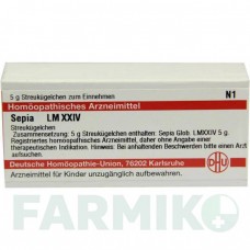 СЕПИЯ (SEPIA) LM XXIV глобули 5 г - Гомеопатия DHU