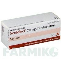 СЕРДОЛЕКТ (SERDOLECT) 20 мг таблетки 50 шт - Сертиндол LUNDBECK