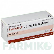 СЕРДОЛЕКТ (SERDOLECT) 20 мг таблетки 50 шт - Сертиндол LUNDBECK