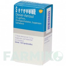 СЕРЕВЕНТ (SEREVENT) 120 доз аэрозоль 1 шт - Сальметерол GLAXOSMITHKLINE