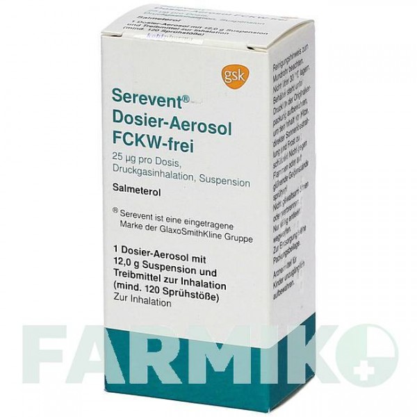 СЕРЕВЕНТ ФКВ (SEREVENT FCKW) 120 доз аэрозоль 1 шт - Сальметерол KOHLPHARMA