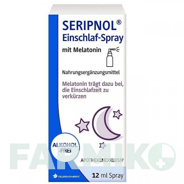 СЕРИПНОЛ (SERIPNOL) спрей 12 мл - Активні речовини NEURAXPHARM