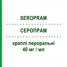 СЕРОПРАМ (SEROPRAM) 40 мг/мл краплі пероральні 15 мл - Циталопрам LUNDBECK