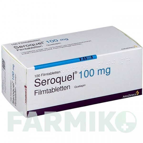 СЕРОКВЕЛЬ (SEROQUEL) 100 мг таблетки 100 шт - Кветиапин ASTRAZENECA