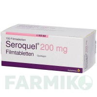 СЕРОКВЕЛЬ (SEROQUEL) 200 мг таблетки 20 шт - Кветіапін ASTRAZENECA