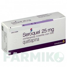СЕРОКВЕЛЬ (SEROQUEL) 25 мг таблетки 100 шт - Кветиапин KOHLPHARMA