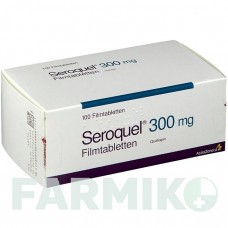 СЕРОКВЕЛЬ (SEROQUEL) 300 мг таблетки 20 шт - Кветиапин ASTRAZENECA