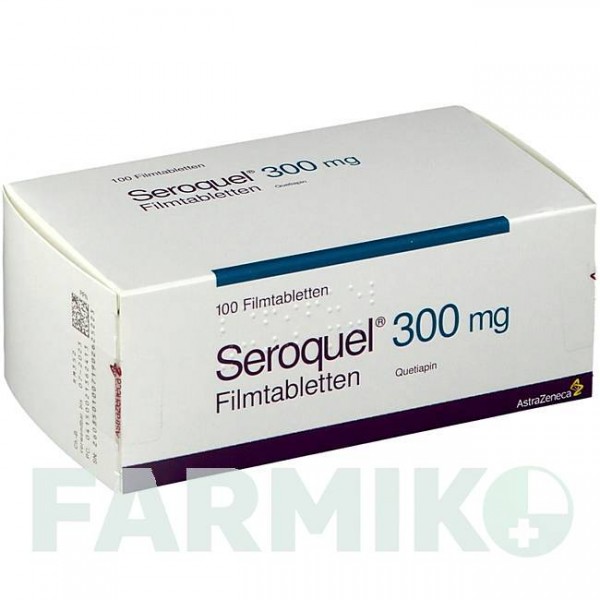 СЕРОКВЕЛЬ (SEROQUEL) 300 мг таблетки 100 шт - Кветиапин ASTRAZENECA