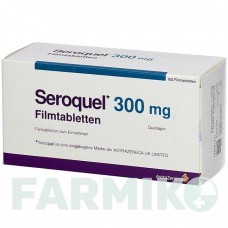 СЕРОКВЕЛЬ (SEROQUEL) 300 мг таблетки 100 шт - Кветиапин KOHLPHARMA