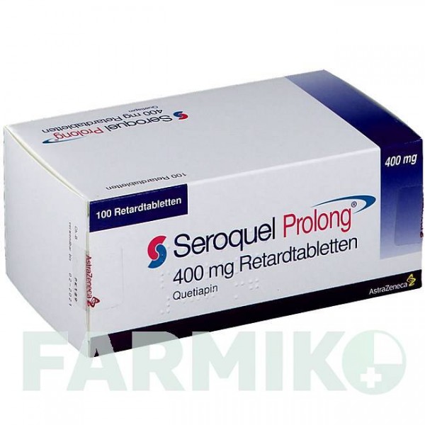 СЕРОКВЕЛЬ (SEROQUEL) 400 мг таблетки 100 шт - Кветіапін ASTRAZENECA