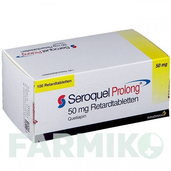 СЕРОКВЕЛЬ (SEROQUEL) 50 мг таблетки 100 шт - Кветіапін ASTRAZENECA