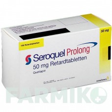 СЕРОКВЕЛЬ (SEROQUEL) 50 мг таблетки 100 шт - Кветиапин EMRA-MED