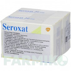 СЕРОКСАТ (SEROXAT) 20 мг таблетки 100 шт - Пароксетин ACA MULLER-ADAG PHARMA