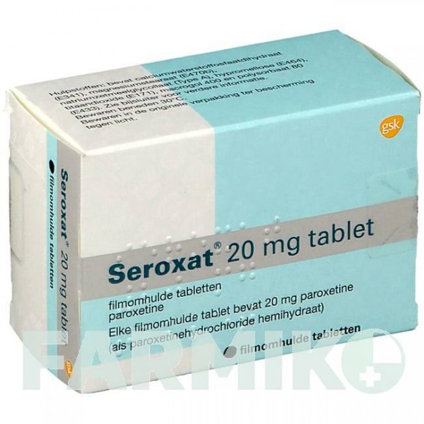 СЕРОКСАТ (SEROXAT) 20 мг таблетки 100 шт - Пароксетин KOHLPHARMA