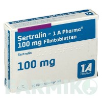 СЕРТРАЛИН (SERTRALIN) 100 мг таблетки 20 шт - Сертралин 1 A PHARMA