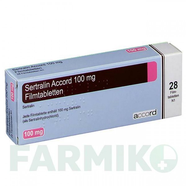 СЕРТРАЛІН (SERTRALIN) 100 мг таблетки 28 шт - Сертралін ACCORD HEALTHCARE