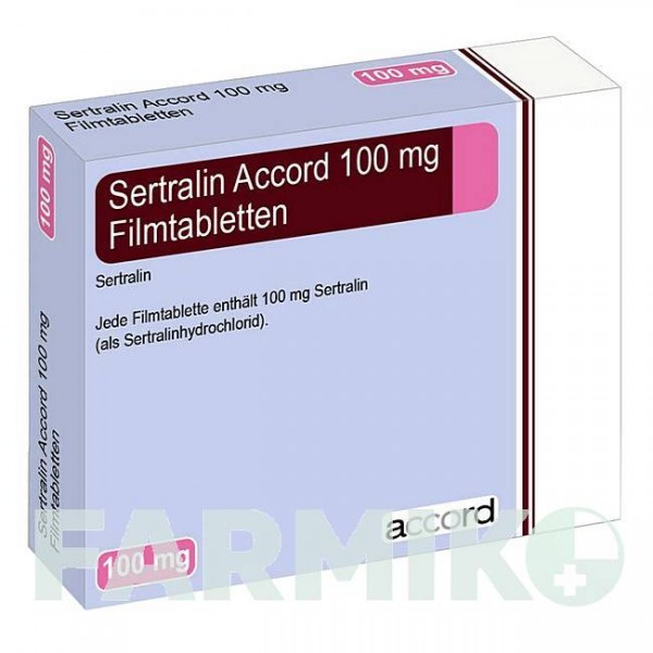 СЕРТРАЛИН (SERTRALIN) 100 мг таблетки 100 шт - Сертралин ACCORD HEALTHCARE
