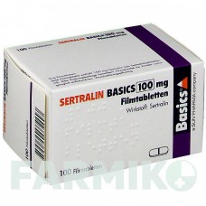 СЕРТРАЛІН (SERTRALIN) 100 мг таблетки 100 шт - Сертралін BASICS