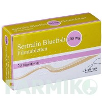 СЕРТРАЛІН (SERTRALIN) 100 мг таблетки 20 шт - Сертралін BLUEFISH