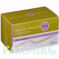 СЕРТРАЛИН (SERTRALIN) 100 мг таблетки 100 шт - Сертралин BLUEFISH