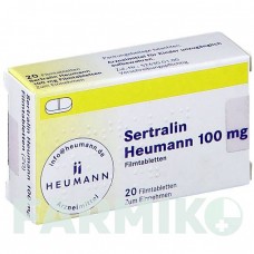 СЕРТРАЛІН (SERTRALIN) 100 мг таблетки 20 шт - Сертралін HEUMANN PHARMA