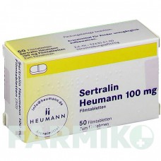 СЕРТРАЛІН (SERTRALIN) 100 мг таблетки 50 шт - Сертралін HEUMANN PHARMA