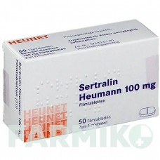 СЕРТРАЛІН (SERTRALIN) 100 мг таблетки 50 шт - Сертралін HEUNET PHARMA