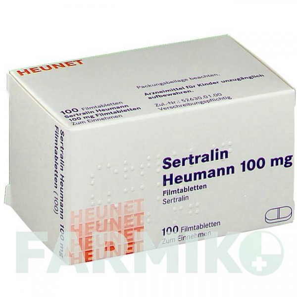 СЕРТРАЛІН (SERTRALIN) 100 мг таблетки 100 шт - Сертралін HEUNET PHARMA