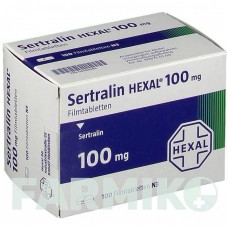 СЕРТРАЛІН (SERTRALIN) 100 мг таблетки 100 шт - Сертралін HEXAL