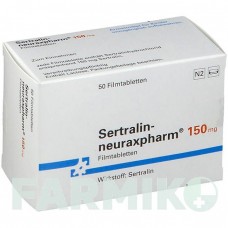 СЕРТРАЛИН (SERTRALIN) 150 мг таблетки 50 шт - Сертралин NEURAXPHARM