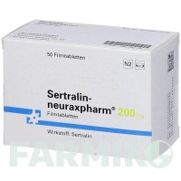 СЕРТРАЛІН (SERTRALIN) 200 мг таблетки 50 шт - Сертралін NEURAXPHARM