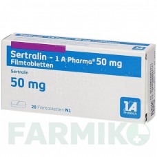 СЕРТРАЛИН (SERTRALIN) 50 мг таблетки 20 шт - Сертралин 1 A PHARMA