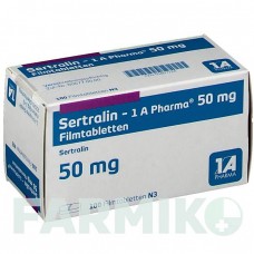 СЕРТРАЛИН (SERTRALIN) 50 мг таблетки 100 шт - Сертралин 1 A PHARMA