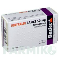 СЕРТРАЛІН (SERTRALIN) 50 мг таблетки 50 шт - Сертралін BASICS