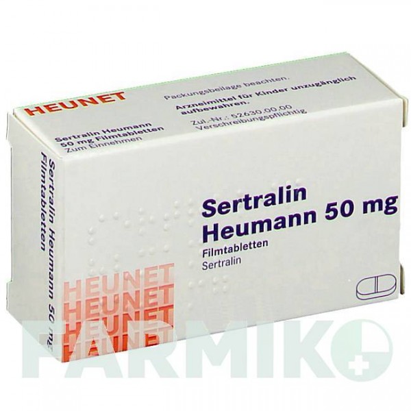 СЕРТРАЛІН (SERTRALIN) 50 мг таблетки 20 шт - Сертралін HEUNET PHARMA