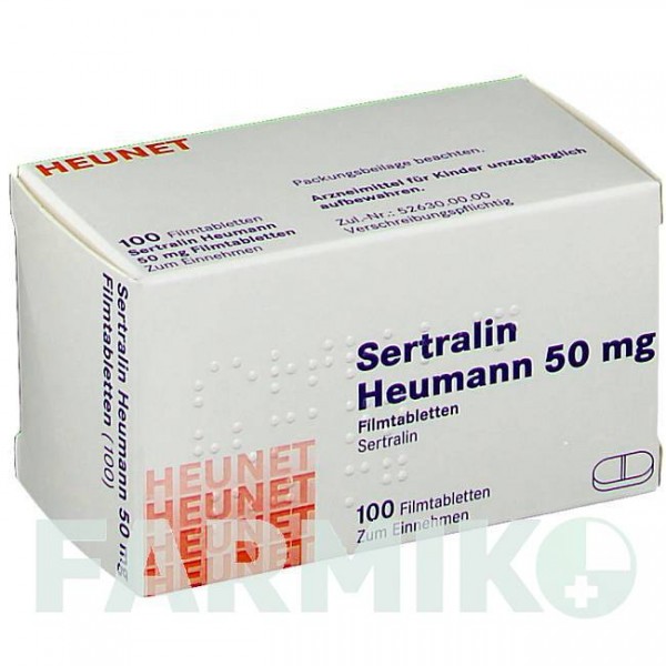СЕРТРАЛІН (SERTRALIN) 50 мг таблетки 100 шт - Сертралін HEUNET PHARMA