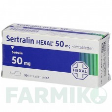 СЕРТРАЛІН (SERTRALIN) 50 мг таблетки 50 шт - Сертралін HEXAL