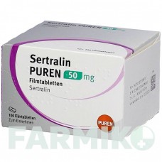 СЕРТРАЛІН (SERTRALIN) 50 мг таблетки 100 шт - Сертралін PUREN PHARMA