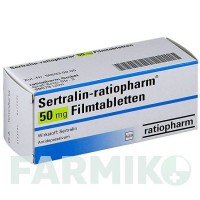 СЕРТРАЛИН (SERTRALIN) 50 мг таблетки 20 шт - Сертралин RATIOPHARM