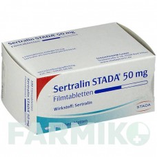 СЕРТРАЛІН (SERTRALIN) 50 мг таблетки 20 шт - Сертралін STADAPHARM