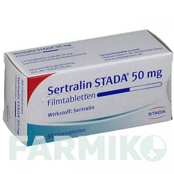 СЕРТРАЛІН (SERTRALIN) 50 мг таблетки 50 шт - Сертралін STADAPHARM