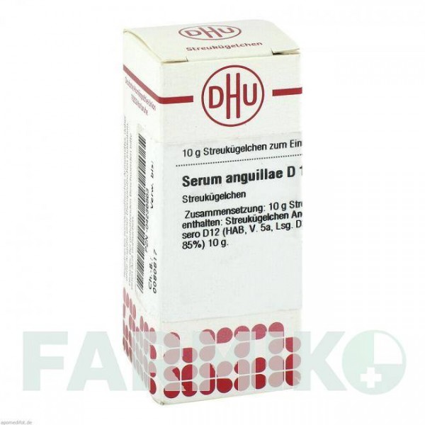 СЕРУМ АНГУЛЛА (SERUM ANGUILLAE) D 12 глобули 10 г - Гомеопатия DHU
