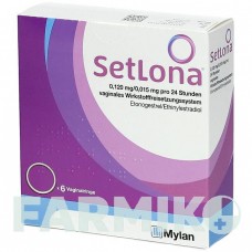 СЕТЛОНА (SETLONA) 0,120 мг/0,015 мг 24 год кільце 6 шт - Прогестаген, Естроген VIATRIS